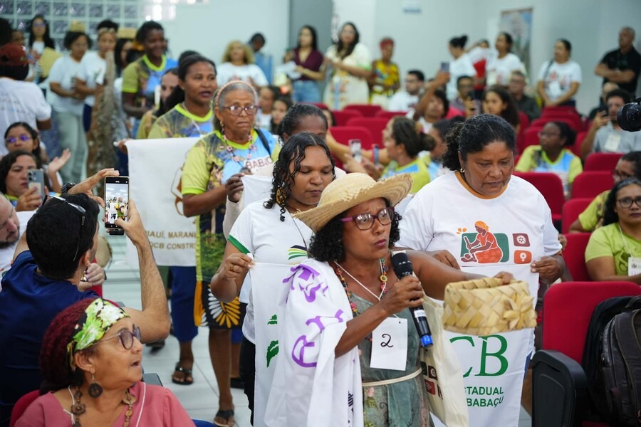 Vozes que ecoam dos babaçuais: quebradeiras de coco do Norte e Nordeste se unem por justiça climática e de gênero