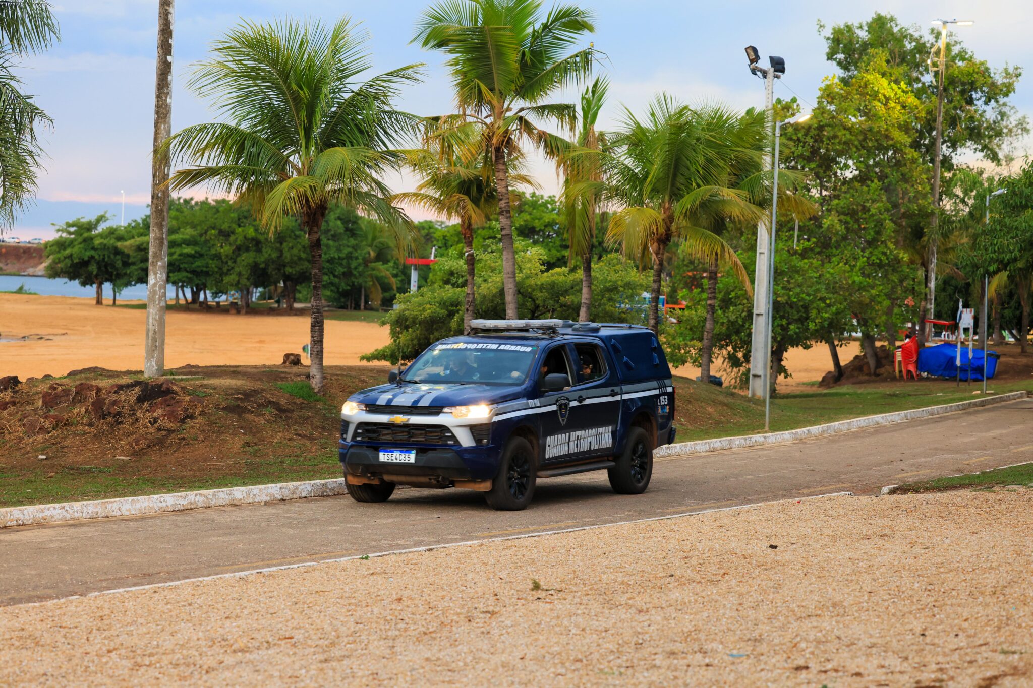 Palmas dá exemplo: Base 24h da Guarda Metropolitana na Praia da Graciosa aumenta sensação de segurança e ganha aprovação popular