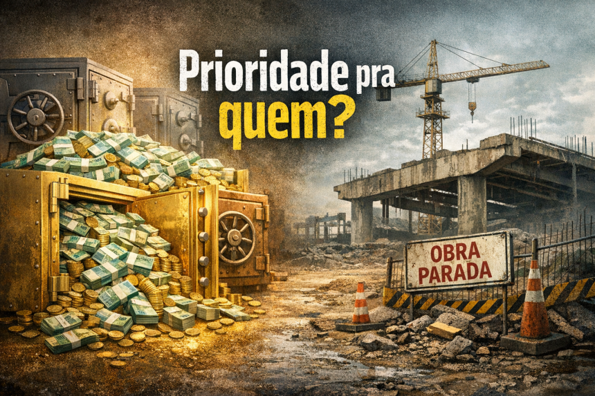 O Brasil arrecada como país rico, mas investe como nação em crise permanente