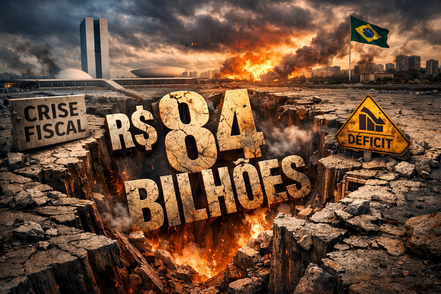 Déficit explode e escancara crise fiscal: rombo já chega a R$ 84 bilhões em 2025