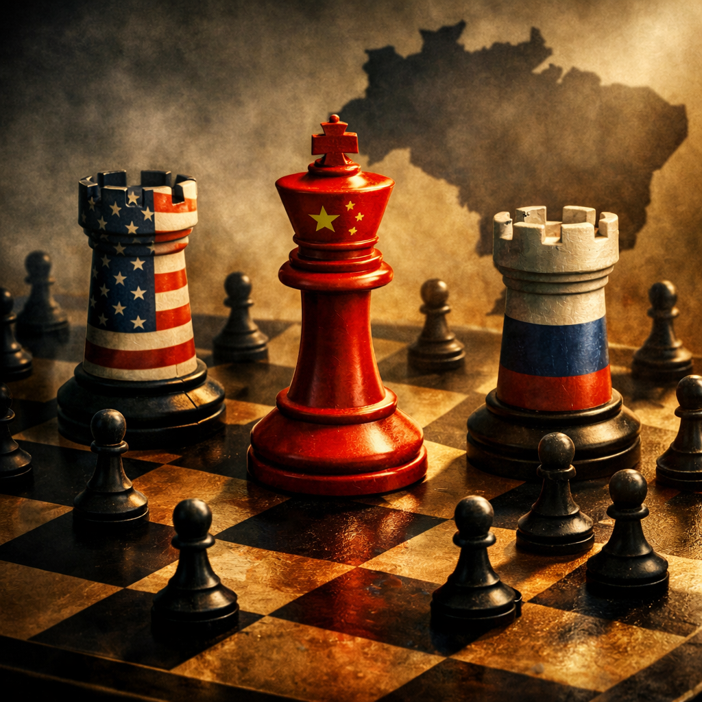 O mundo em xeque: grandes potências avançam e países médios sentem a pressão