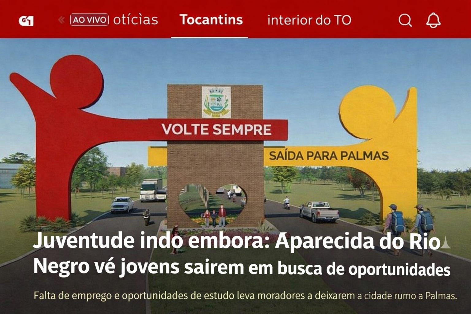 “Sem emprego e sem perspectivas: jovens deixam Aparecida do Rio Negro em busca de oportunidades fora da cidade”