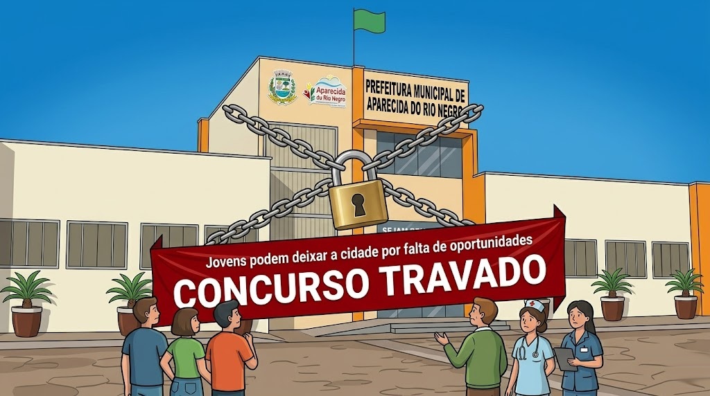 Entre a espera e a saída: jovens pressionam por concurso e famílias temem êxodo em Aparecida do Rio Negro