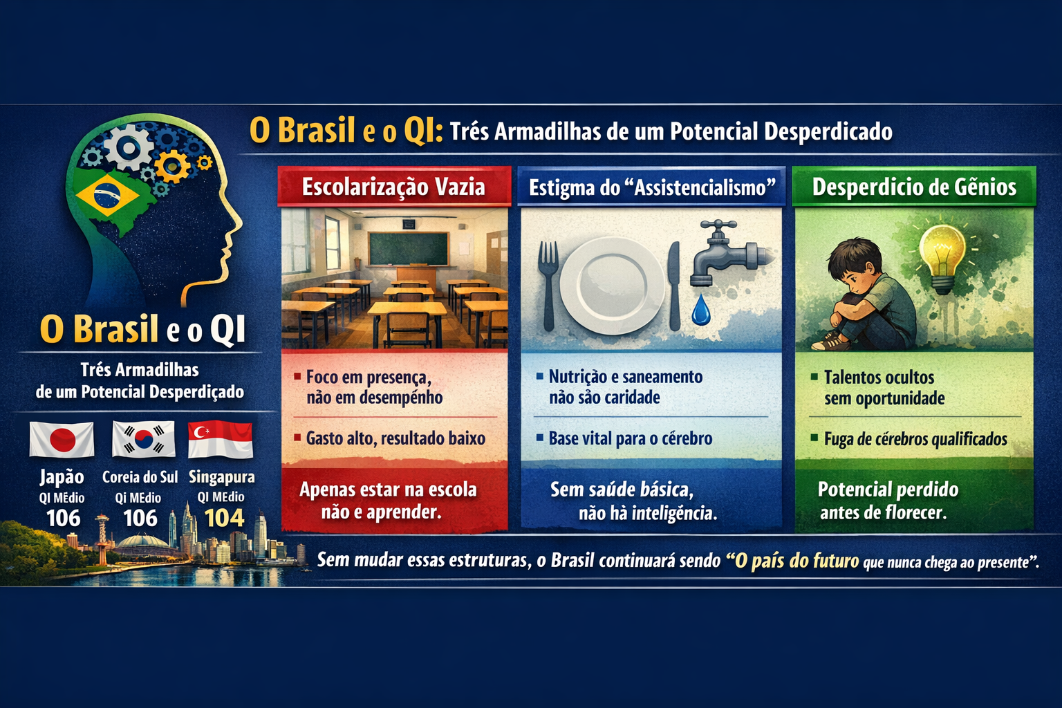 O atraso invisível: por que o Brasil ainda perde a corrida da inteligência global