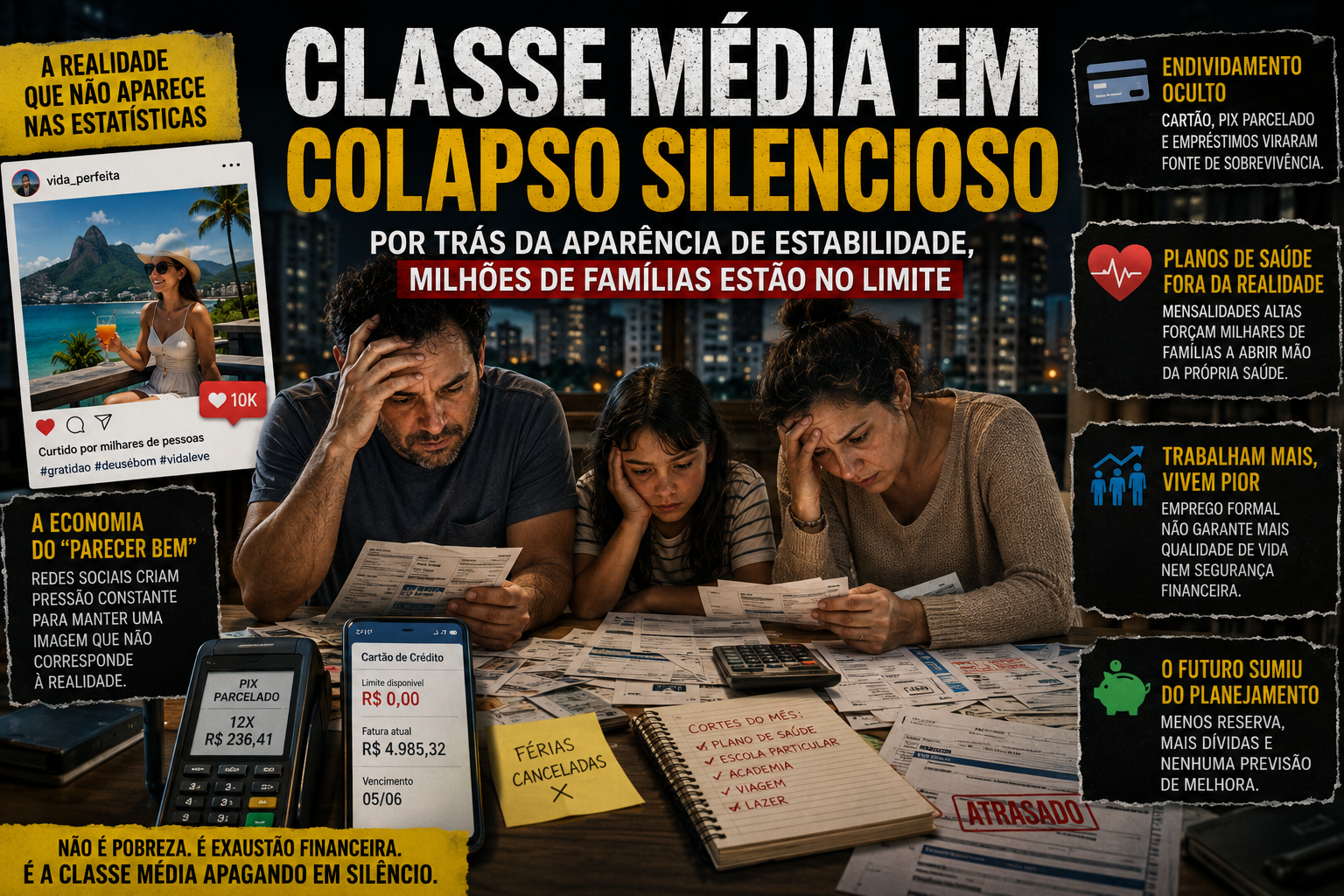 O apagão silencioso da classe média brasileira