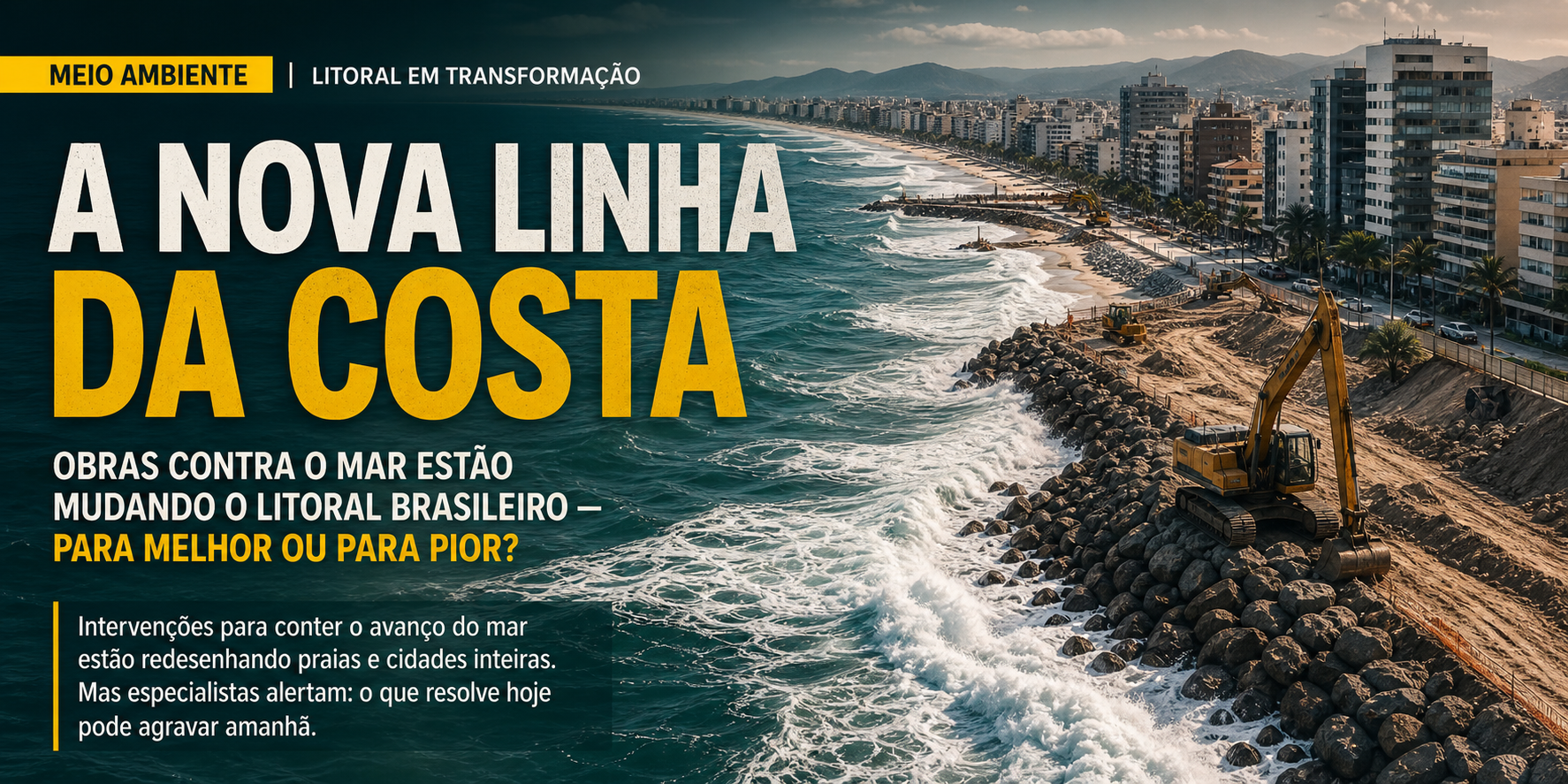 A Nova Linha da Costa: Obras Contra o Mar Estão Mudando o Litoral Brasileiro — Para Melhor ou Pior?