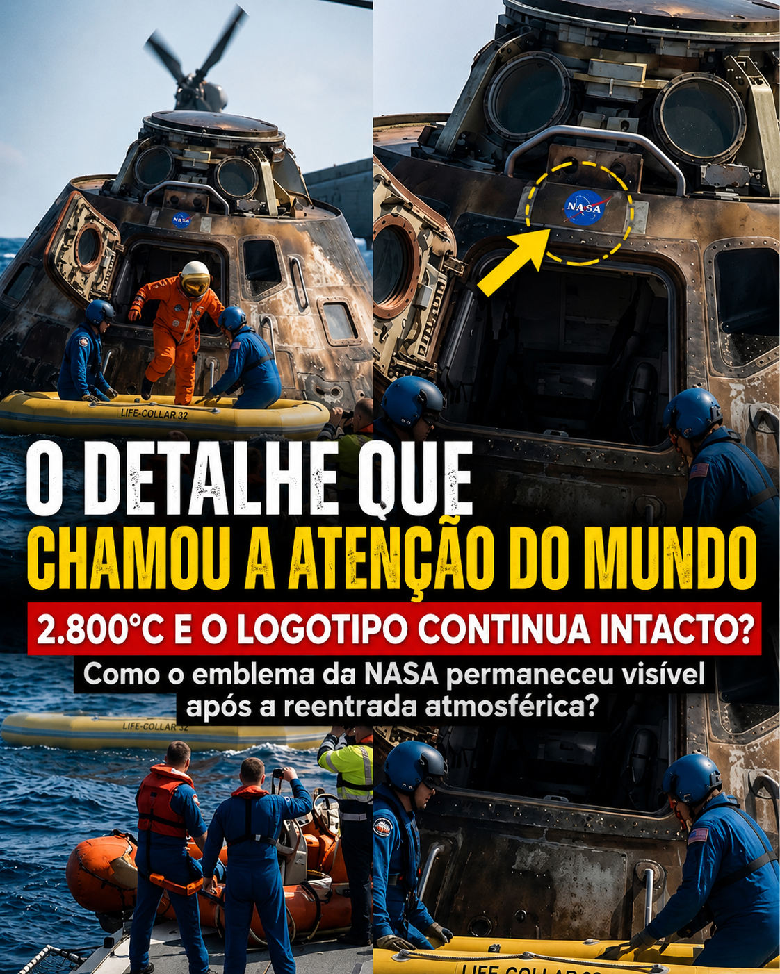 O Logotipo Impossível? A Pergunta Que a Foto da Cápsula da NASA Levanta
