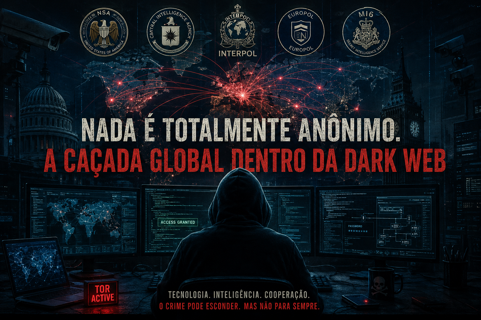 Nada é Totalmente Anônimo: A Caçada Global Dentro da Dark Web