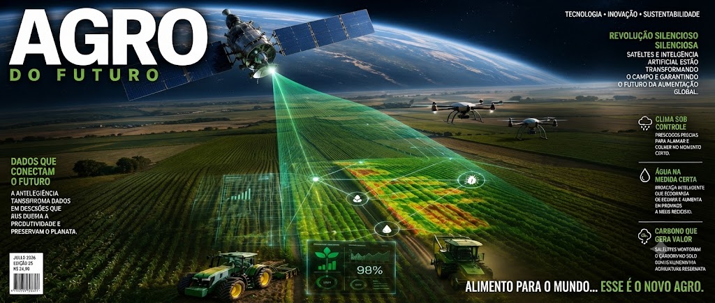 Do Espaço para o Campo: Como os Satélites Estão Transformando a Agricultura Mundial
