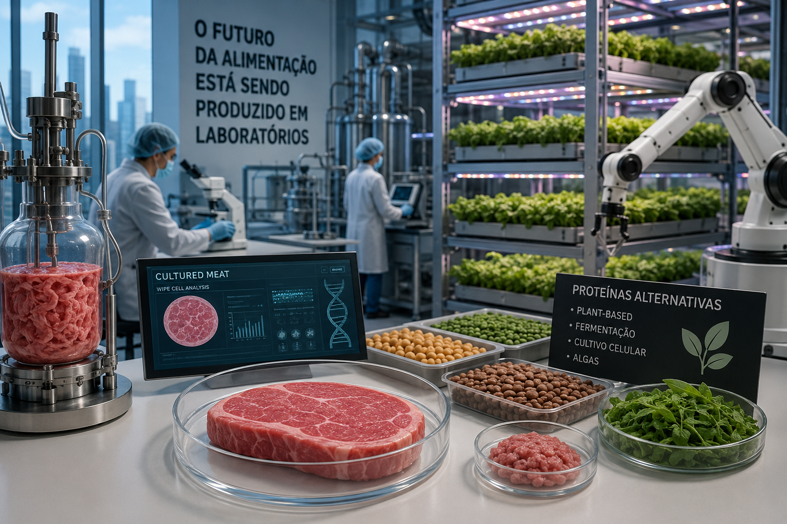 O Futuro da Alimentação Está Sendo Produzido em Laboratórios
