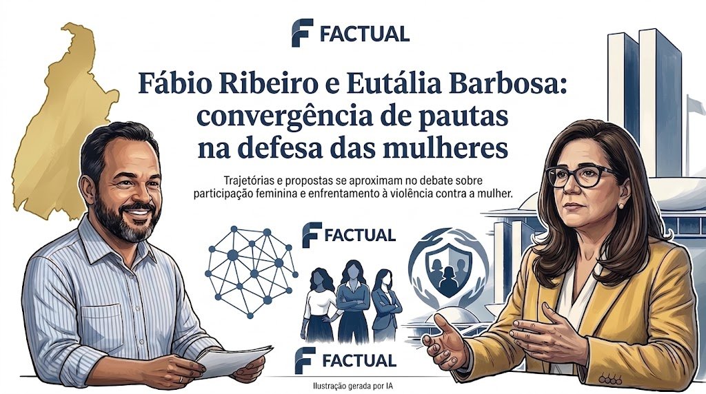 Fábio Ribeiro e Eutália Barbosa: convergência de pautas na defesa das mulheres
