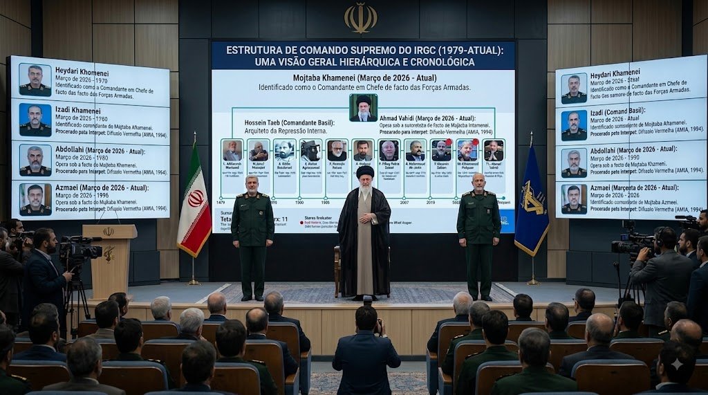 Sacudida Geopolítica: Mojtaba Khamenei Reorganiza o Alto Comando Militar do Irã em Movimento Relâmpago
