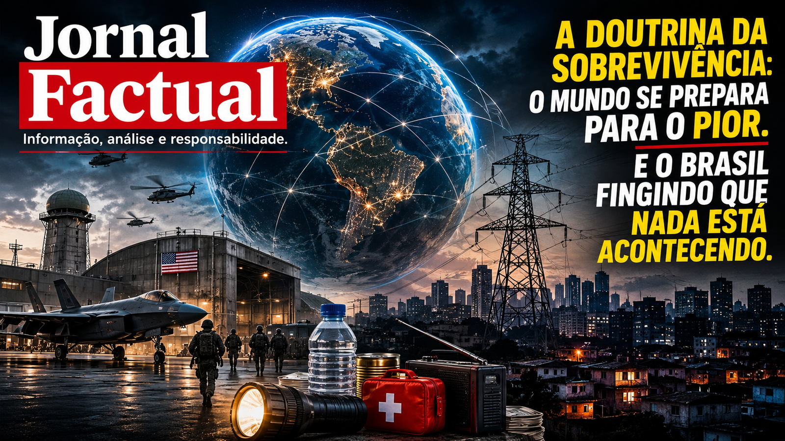 O mundo está se preparando para sobreviver a crises extremas. E o Brasil está preparado para quê?